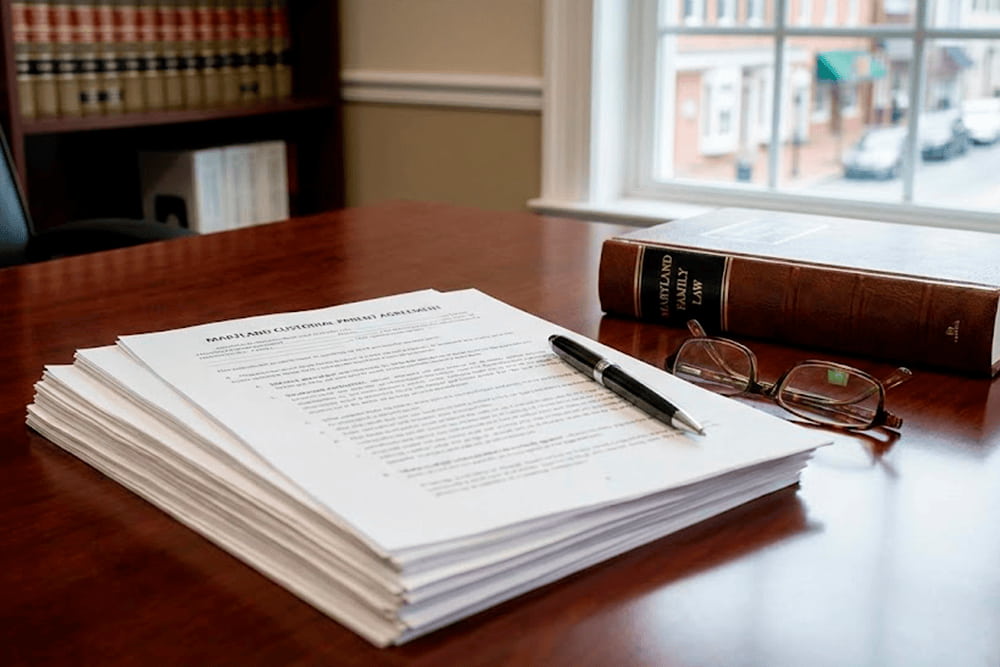 custodial parent definition maryland legal agreement